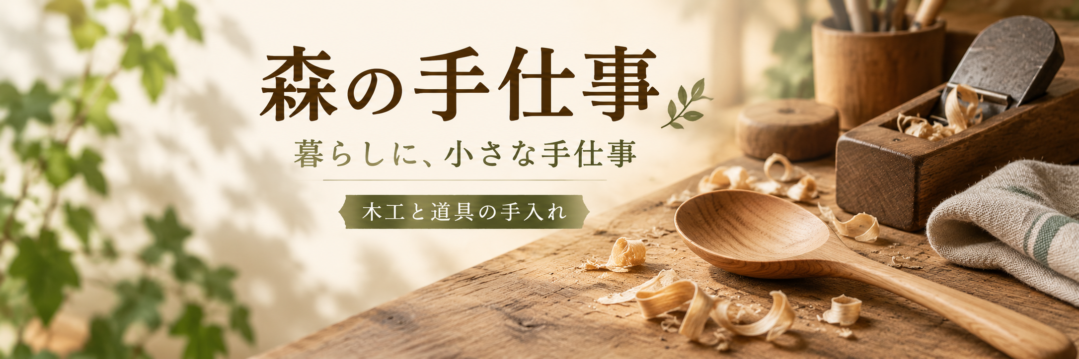 Xプロフィールヘッダー：手仕事の発信者（架空依頼）