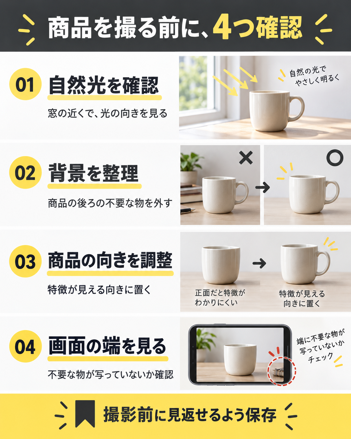 Instagramフィード投稿：商品撮影の準備（架空依頼）
