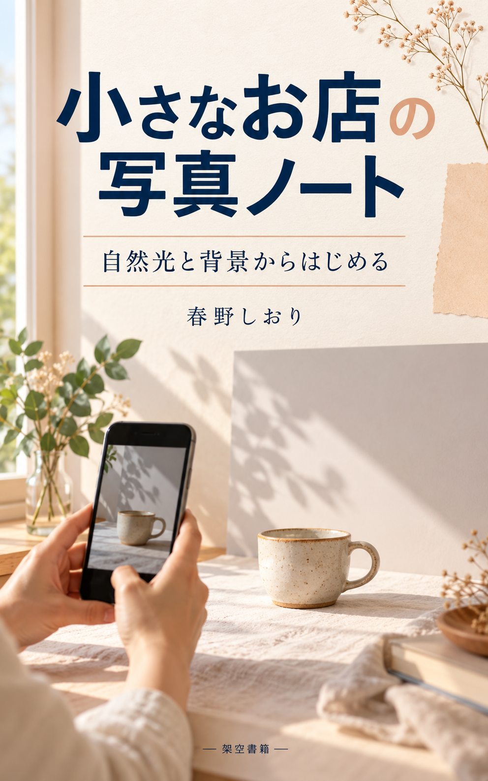 Kindle表紙：小店の商品写真の本（架空依頼）